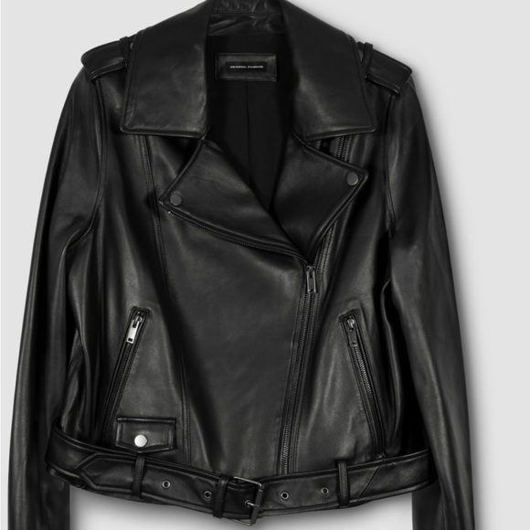 Universal Standard Black Leather Coat - Picture 3 of 4